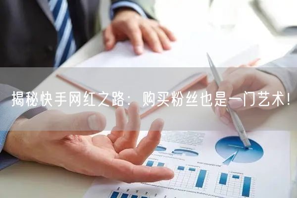 揭秘快手网红之路:购买粉丝也是一门艺术!