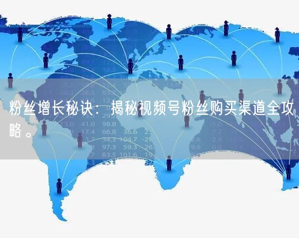 粉丝增长秘诀:揭秘视频号粉丝购买渠道全攻略。