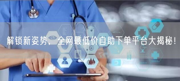 解锁新姿势,全网最低价自助下单平台大揭秘!