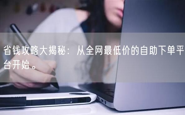 省钱攻略大揭秘:从全网最低价的自助下单平台开始。