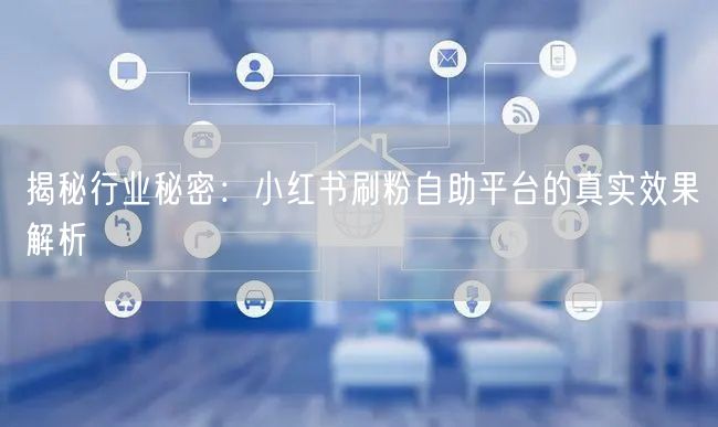 揭秘行业秘密:小红书刷粉自助平台的真实效果解析