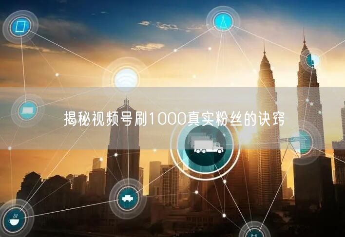 揭秘视频号刷1000真实粉丝的诀窍